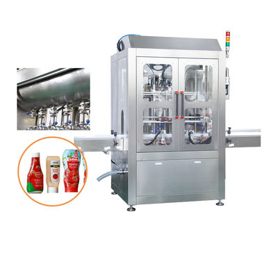 20 Ltr Otomatik Viskoz Sıvı Kozmetik Marmelat Cam Kavanoz Doldurma Makinesi Isıtma ve Karıştırma