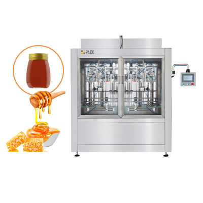 Otomatik Servo Motor 500ml Dolgu Makineleri Cam Kavanoz için Bal Isıtma ve Mxing ile Sürücü