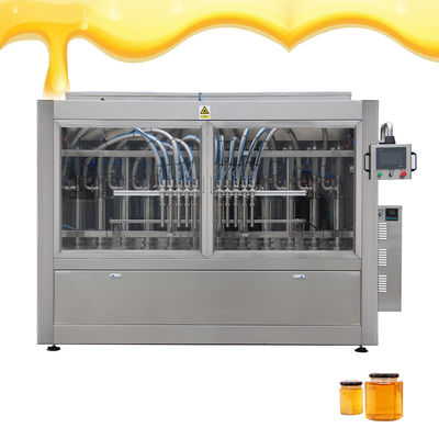 Tam Otomatik Çeşitli Başlı Bal Şişesi Doldurma Makinesi 100-1000ml Isıtma sistemi ile