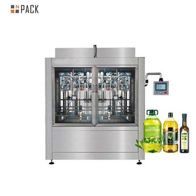 Npack Otomatik 2/4/6/8/10 Başlar Doğrusal Yiyebilir Yağ Şişesi Doldurucu Yağ Paketleme Makinesi