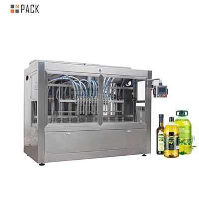 Cam Şişe İçin Otomatik Yüksek Hızlı Pistonlu Pompa Zeytinyağı Şişeleme Dolum Makinesi