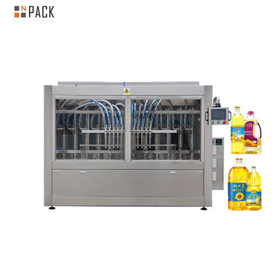 Otomatik Paslanmaz Çelik 304/316 Servo Motorlu PLC + Dokunmatik Ekran Kontrolü Yağ Doldurma Makinesi