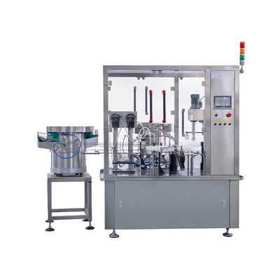 Otomatik Yüksek Hızlı Küçük Şişe 10ML E Meyve suyu Monoblok Doldurucu Kapma Makinesi