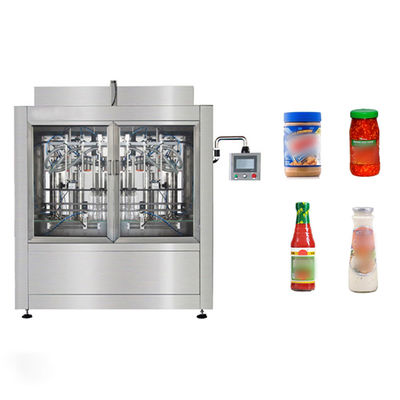 Otomatik Doğrusal 48-56 Bpm Cam Plastik Şişe 250ml 500ml Bbq Sos Doldurma Makinesi