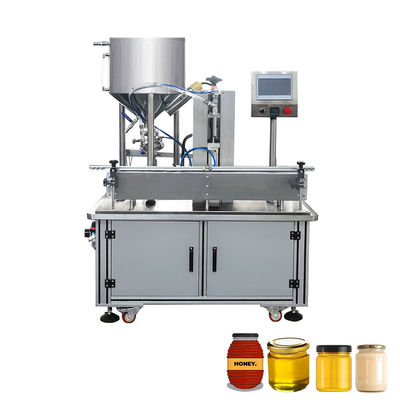Npack Otomatik Tek Düzge Jam Bal Pastası Pompası Kavanoz Doldurma Makinesi
