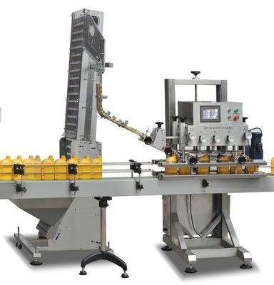 Npack otomatik hızlı plastik şişe kapağı makinesi cam şişe vida kapağı için
